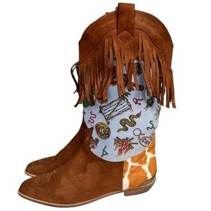 Nicole Miller Stuart Weitzman Cowboy Boots Size 9.5​​​